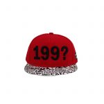 KeFigo Cap 199?-Front, red and leopard